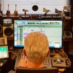 Michael Fix beim "Abmischen" in seinem Parklands Studio in Brisbane/Australien